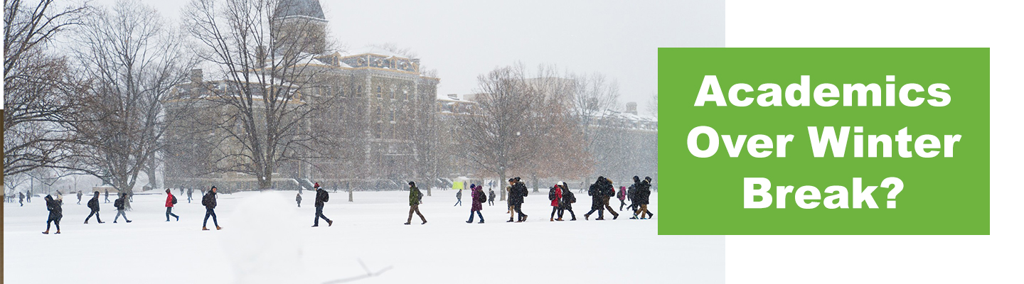 Academics over winter23 break green